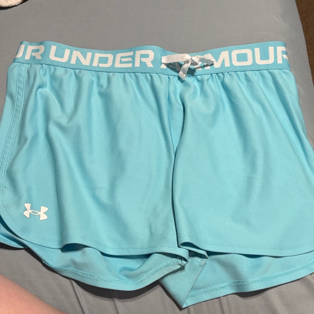 Under Armour Women's Light Blue Athletic Shorts